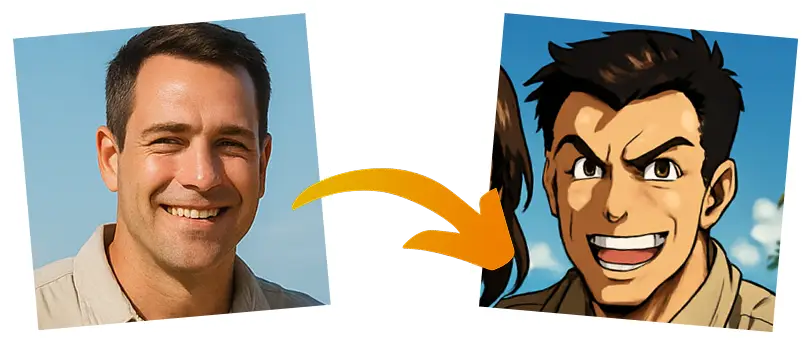 Turn photos into **Anime Art**